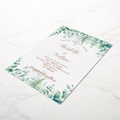 Eucalyptus geenery woodland veertrouwerij folie uitnodiging (Gedraaid)