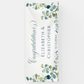 Eucalyptus Gefeliciteerd met het ontvangen van bru Spandoek (Verticaal)