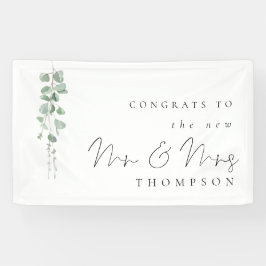 Eucalyptus gefeliciteerd met nieuwe mevrouw mevrou spandoek