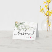 Eucalyptus gelukkig eerste verjaardag als man kaart (Gele Bloem)