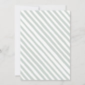 Eucalyptus genderneutrale uitnodiging voor baby sh (Achterkant)