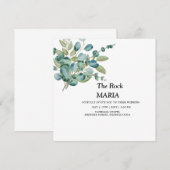 eucalyptus generery wedding kaart (Voorkant / Achterkant)