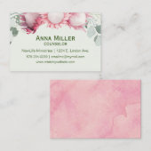Eucalyptus Gentle roze counseling Ministry Visitekaartje (Voorkant / Achterkant)