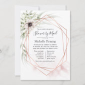 Eucalyptus Geometric Baby of Vrijgezellenfeest per Kaart (Voorkant)