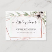 Eucalyptus Geometric Baby shower Display Shower Informatiekaartje (Voorkant)