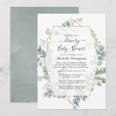 Eucalyptus Geometric Drive by Shower Kaart (Voorkant / Achterkant)