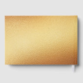 Eucalyptus Geometric Gold Foil Wedding Gastenboek (Achterkant)