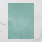 Eucalyptus Geometric Gold Weduwde Folie Uitnodigin Folie Uitnodiging (Achterkant)