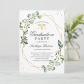 Eucalyptus Geometric Nursing School Afstuderen Kaart (Staand voorkant)