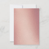 Eucalyptus Geometric Roos Gold Foil Weddenschap RSVP Kaartje (Achterkant)