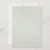 Eucalyptus Geometric Virtual Baby shower Kaart (Achterkant)