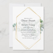 Eucalyptus Geometric Virtual Bridal of Baby shower Kaart (Voorkant)