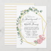 Eucalyptus Geometric Vrijgezellenfeest by Mail Kaart (Voorkant / Achterkant)