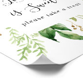 Eucalyptus Geometrisch Bloemliefde Is Zoete Bord Poster (Hoek)