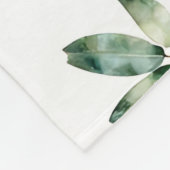 Eucalyptus Geometrisch Goud Patroon Fleece Deken (Hoek)