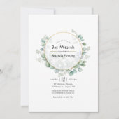 Eucalyptus geometrisch goud vleermuis mitswa kaart (Voorkant)