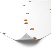 Eucalyptus Geometrisch Gouden Folie Bruiloft Welko Poster (Hoek)