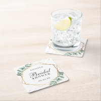 Eucalyptus geometrisch goudfolie Vrijgezellenfeest