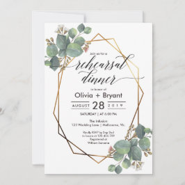 Eucalyptus geometrisch lijst repetitie diner kaart