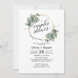 Eucalyptus geometrisch lijst vrijgezellenfeest uit kaart