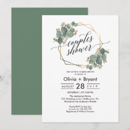 Eucalyptus geometrisch lijst vrijgezellenfeest uit kaart