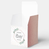 Eucalyptus Geometrisch Roos Goudfolie Vrijgezellen Bedankdoosjes (Geopend)