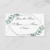 Eucalyptus Geometrisch Vrijgezellenfeest Spel Kaar Informatiekaartje (Voorkant)