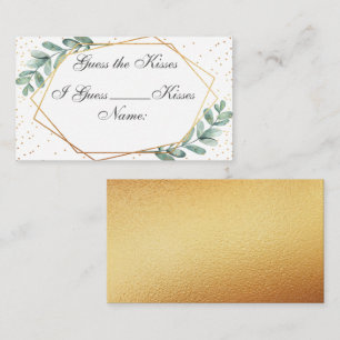 Eucalyptus Geometrisch Vrijgezellenfeest Spel Kaar Informatiekaartje