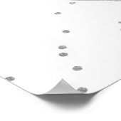 Eucalyptus geometrisch zilveren folie bruiloft wel poster (Hoek)