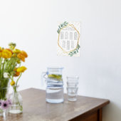 Eucalyptus Geometrische bruiloft Zitkaarten Echt Folie Afdrukken (Laag (Keuken))