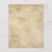 Eucalyptus Geometrische Gouden Bruiloft Flyer (Achterkant)