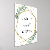 Eucalyptus Geometrische trouwkaarten & cadeaus Ech Folie Afdrukken (Laagn)
