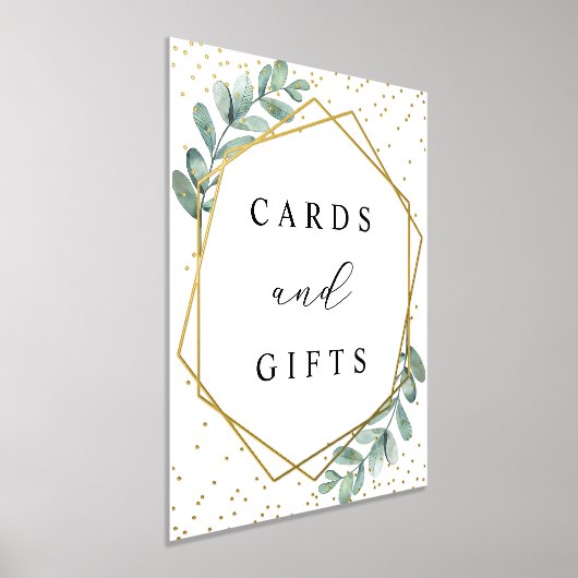 Eucalyptus Geometrische trouwkaarten & cadeaus Ech Folie Afdrukken (Laagn)