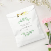 Eucalyptus gepersonaliseerde bruiloft gunst papier bedankzakje (Gezegeld)