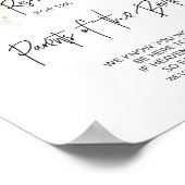 Eucalyptus Gereserveerde Ouders van de Bruid Lieve Poster (Hoek)