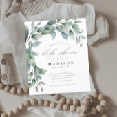 Eucalyptus Geslacht Neutraal Baby Douche Uitnodigi