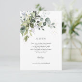 Eucalyptus Gifts Registry Card Kaart