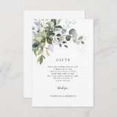 Eucalyptus Gifts Registry Card Kaart