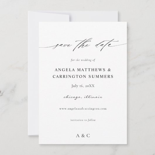 Eucalyptus Gloed Foto Opslaan Datum Save The Date (Achterkant)