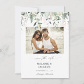 Eucalyptus Gloed Foto Opslaan Datum Save The Date (Voorkant)