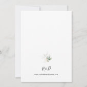 Eucalyptus Glow Gold Greenery 2 Weddenschap Kaart (Achterkant)