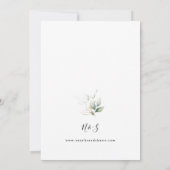 Eucalyptus Glow Gold Greenery Wedding Kaart (Achterkant)