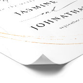 Eucalyptus Glow Gold Greenery Welcome Sign Poster2 Poster (Hoek)