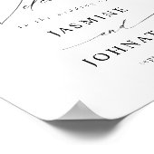 Eucalyptus Glow Gold Greenery Welcome Sign Poster4 Poster (Hoek)