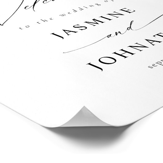 Eucalyptus Glow Gold Greenery Welcome Sign Poster4 Poster (Hoek)