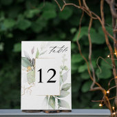 Eucalyptus Glow & Gold Tafelnummer