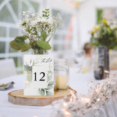 Eucalyptus Glow & Gold Tafelnummer