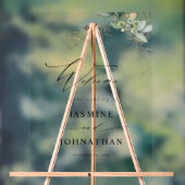 Eucalyptus Glow Goud Groen Bruiloft Welkom 4 Acryl Bord (Neutraal)