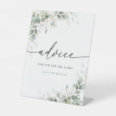 Eucalyptus Gold adviesbord Reclamebord Met Voetstuk (Voorkant)