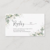 Eucalyptus Gold Baby shower Behuizing Kaart (Voorkant)
